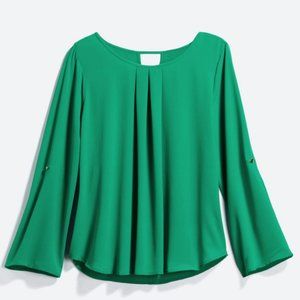 Blouse w Dual Length Sleeve